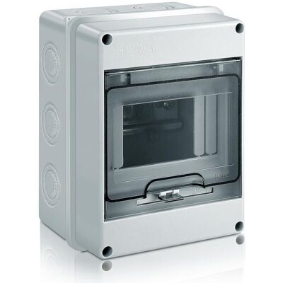 DPZO Caja De Distribución Exterior Impermeable, Caja De Distribución De Superficie Ip65 Con Superficie De Plástico Abs Para Uso Exterior (5 Módulos). DPZO Caja De Distribución Exterior Impermeable, Caja De Distribución De Superficie Ip65 Con Superficie De Plástico Abs Para Uso Exterior (5 Módulos).