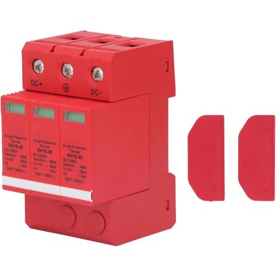OEM Protector Contra Sobretensiones Para Caja De Empotrar Snye 40, 40 Ka Dc1000 V 3p, Material De Pc Ignífugo, Rojo/naranja, Montaje En Riel De 35 Mm. OEM Protector Contra Sobretensiones Para Caja De Empotrar Snye 40, 40 Ka Dc1000 V 3p, Material De Pc Ignífugo, Rojo/naranja, Montaje En Riel De 35 Mm.
