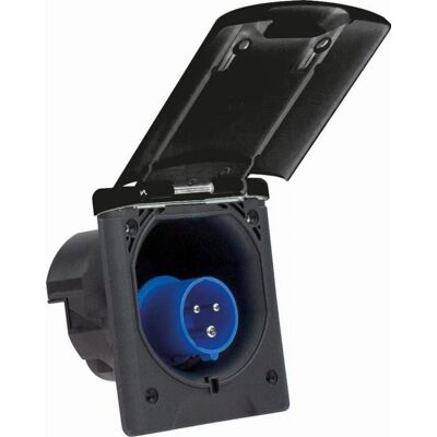 Schwabe 62471 Toma de corriente - Enchufe IEC para caravanas - Negro Schwabe 62471 Toma de corriente - Enchufe IEC para caravanas - Negro