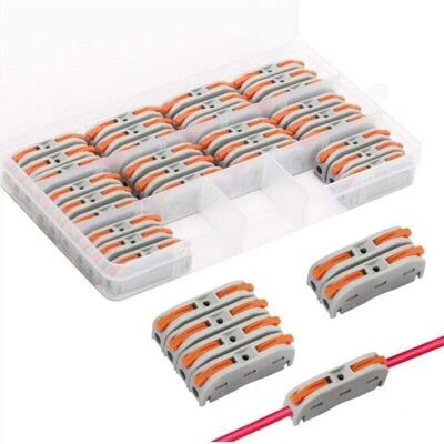 OEM Conectores Eléctricos Rápidos (30 Unidades) Conexión Eléctrica Con Palanca, Combinables, Compactos. Para Aficionados Al Bricolaje E Instalaciones Eléctricas -crezuo OEM Conectores Eléctricos Rápidos (30 Unidades) Conexión Eléctrica Con Palanca, Combinables, Compactos. Para Aficionados Al Bricolaje E Instalaciones Eléctricas -crezuo