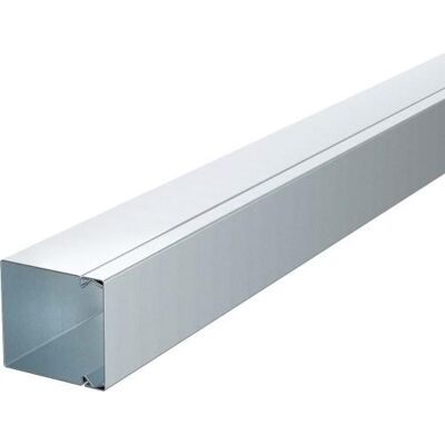 OBO Bettermann Canal de cables - 2000mm, 60x60mm, Acero, Natural OBO Bettermann Canal de cables - 2000mm, 60x60mm, Acero, Natural