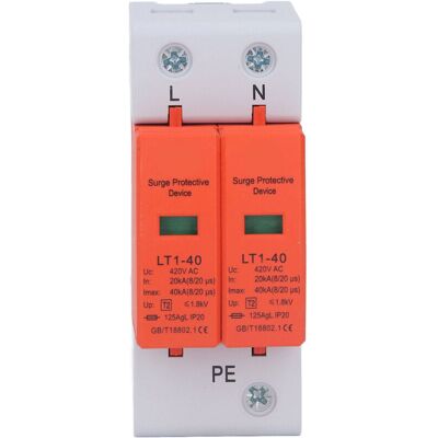 OEM Protector Contra Sobretensiones De Ca 2p, Ignífugo, Para Instalación En Riel De 36 Mm, Dispositivo De Protección 420v-crezuo OEM Protector Contra Sobretensiones De Ca 2p, Ignífugo, Para Instalación En Riel De 36 Mm, Dispositivo De Protección 420v-crezuo