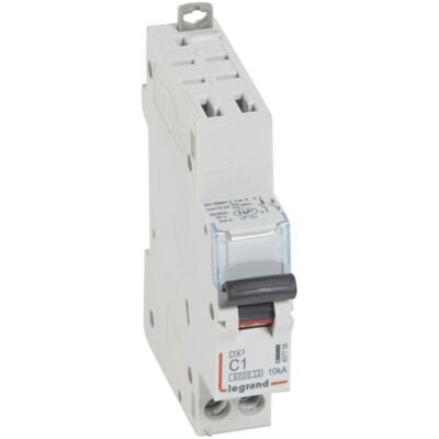 Disjoncteur Dx³6000 10ka Arrivée Haute Automatique Et Départ Bas À Vis U+n - 230v - 1a- Courbe C - 1 Module - Legrand Disjoncteur Dx³6000 10ka Arrivée Haute Automatique Et Départ Bas À Vis U+n - 230v - 1a- Courbe C - 1 Module - Legrand