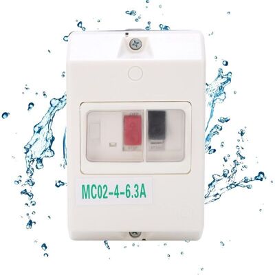 OEM Interruptor De Protección De Motor Mc02-6.3a, Resistente Al Agua Ip55, Interruptor Eléctrico De Abs Para Protección De Circuitos De 220 V/380 V. OEM Interruptor De Protección De Motor Mc02-6.3a, Resistente Al Agua Ip55, Interruptor Eléctrico De Abs Para Protección De Circuitos De 220 V/380 V.