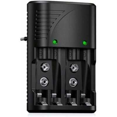 OEM Cargador Universal De Baterías 6802 - Cargador Rápido Para Baterías Recargables Aa/aaa O Ni-mh De 9 V - Con Indicador Led - Voltaje Mundial --crezuo OEM Cargador Universal De Baterías 6802 - Cargador Rápido Para Baterías Recargables Aa/aaa O Ni-mh De 9 V - Con Indicador Led - Voltaje Mundial --crezuo