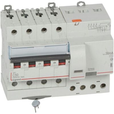 Disjoncteur Différentiel Monobloc Dx³6000 10ka Arrivée Haute Et Départ Bas À Vis 4p 400v - 50a - Typeac 30ma - Legrand Disjoncteur Différentiel Monobloc Dx³6000 10ka Arrivée Haute Et Départ Bas À Vis 4p 400v - 50a - Typeac 30ma - Legrand