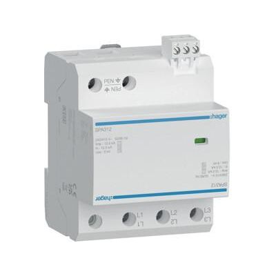 Pararrayos Hager Spa312 12.5ka 3 Fases Tn-c Pararrayos Hager Spa312 12.5ka 3 Fases Tn-c