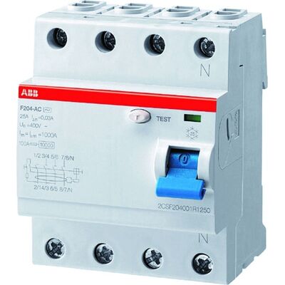 Interruptor Abb F 204a-40/0.03g 40a 30ma Interruptor Abb F 204a-40/0.03g 40a 30ma
