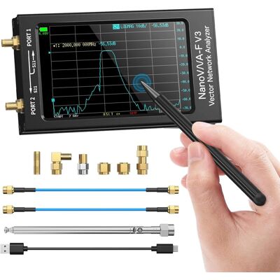 OEM Analizador De Redes Vectoriales Nanovna-f V3, Analizador De Antenas (vna) De Rf Vhf Uhf De 4,3 Pulgadas Y 1 Mhz A 6 Ghz Para Parámetros S, Fase, Retardo De Propagación Y Diagrama De Smith. OEM Analizador De Redes Vectoriales Nanovna-f V3, Analizador De Antenas (vna) De Rf Vhf Uhf De 4,3 Pulgadas Y 1 Mhz A 6 Ghz Para Parámetros S, Fase, Retardo De Propagación Y Diagrama De Smith.