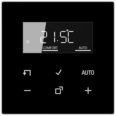 Jung Home Termostato Ambiente-display, Serie Ls, Negro Bt Ls 1791 Sw Jung Home Termostato Ambiente-display, Serie Ls, Negro Bt Ls 1791 Sw