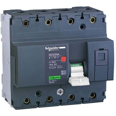 Schneider Electric NG125NA 4P Disyuntor Schneider Electric NG125NA 4P Disyuntor