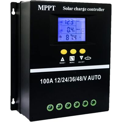 OEM Controlador De Carga Solar Mppt De 100 A, 12 V, 24 V, 36 V, 48 V, Pantalla Lcd, Regulador De Batería Inteligente, Máximo 100 V, Doble Entrada Usb Para Baterías De Plomo-ácido/litio. OEM Controlador De Carga Solar Mppt De 100 A, 12 V, 24 V, 36 V, 48 V, Pantalla Lcd, Regulador De Batería Inteligente, Máximo 100 V, Doble Entrada Usb Para Baterías De Plomo-ácido/litio.