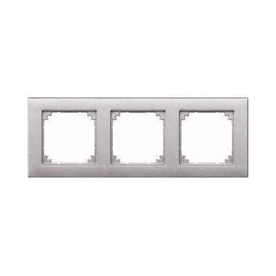 Marco de aluminio triple Merten - Para montaje horizontal y vertical Marco de aluminio triple Merten - Para montaje horizontal y vertical