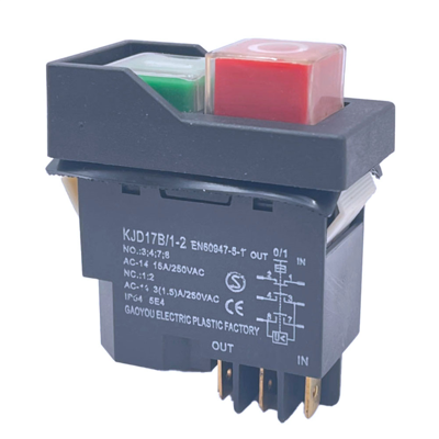 OEM Interruptores Pulsadores Electromagnéticos Kjd17 De 6 Pines, 15 A, 250 V Ca OEM Interruptores Pulsadores Electromagnéticos Kjd17 De 6 Pines, 15 A, 250 V Ca
