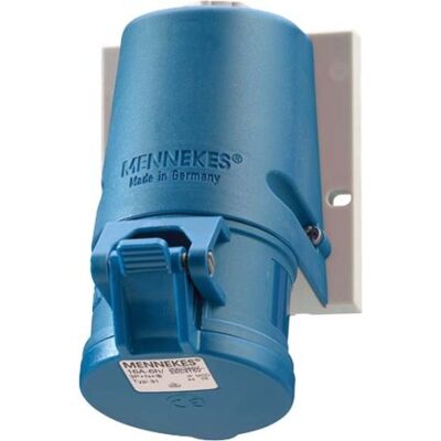 Enchufe de Pared Mennekes 1346 - IP44, 32A, 3p, 230V, Montaje en superficie Enchufe de Pared Mennekes 1346 - IP44, 32A, 3p, 230V, Montaje en superficie