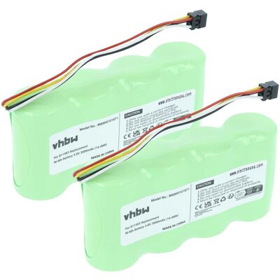 Vhbw 2x Batería Compatible Con Fluke 43b, 125 003s, 120, 43, 125 Medidor (3000 Mah, 4,8 V, Nimh) Vhbw 2x Batería Compatible Con Fluke 43b, 125 003s, 120, 43, 125 Medidor (3000 Mah, 4,8 V, Nimh)