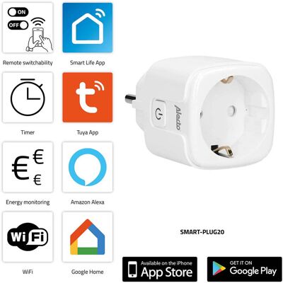 Alecto SMART-PLUG20 Enchufe Wi-Fi inteligente - Monitor de energía Alecto SMART-PLUG20 Enchufe Wi-Fi inteligente - Monitor de energía
