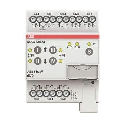 ABB SAH/S8.16.7.1 - Actuador KNX para persianas y luces de 8 canales ABB SAH/S8.16.7.1 - Actuador KNX para persianas y luces de 8 canales