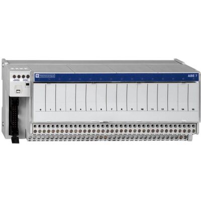Base de relé Schneider Electric ABE7R16T230 - 16 canales - Montaje en DIN Base de relé Schneider Electric ABE7R16T230 - 16 canales - Montaje en DIN
