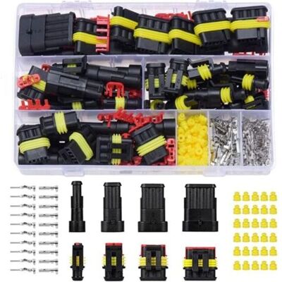 OEM Kit De 352 Conectores Eléctricos Impermeables Para Automóviles, Conectores De Cables Impermeables Para Automóviles De 1/2/3/4 Pines, Enchufes Terminales Eléctricos Impermeables Para Automóviles Con Ca OEM Kit De 352 Conectores Eléctricos Impermeables Para Automóviles, Conectores De Cables Impermeables Para Automóviles De 1/2/3/4 Pines, Enchufes Terminales Eléctricos Impermeables Para Automóviles Con Ca