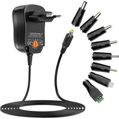OEM Adaptador De Corriente Universal De Ca A Cc De 12 W, 3 V, 4,5 V, 5 V, 6 V, 7,5 V, 9 V, 12 V, 1 A, Fuente De Alimentación Conmutada, Transformador Con 8 Conectores Cc Para Aparatos Electrónicos Domésti OEM Adaptador De Corriente Universal De Ca A Cc De 12 W, 3 V, 4,5 V, 5 V, 6 V, 7,5 V, 9 V, 12 V, 1 A, Fuente De Alimentación Conmutada, Transformador Con 8 Conectores Cc Para Aparatos Electrónicos Domésti