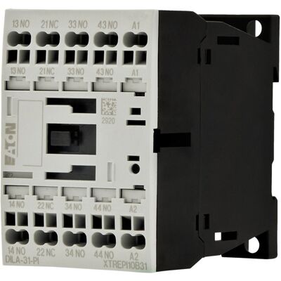 Eaton DILA-31 Relé auxiliar - 4A, IP20, Montaje DIN Eaton DILA-31 Relé auxiliar - 4A, IP20, Montaje DIN