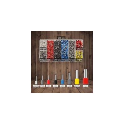 OEM Kit De 1200 Conectores Eléctricos, Terminales De Crimpado, Terminales Eléctricos De Pvc, Conectores De Cloruro De Polivinilo Para Crimpar Extremos De Cables - Crezuo OEM Kit De 1200 Conectores Eléctricos, Terminales De Crimpado, Terminales Eléctricos De Pvc, Conectores De Cloruro De Polivinilo Para Crimpar Extremos De Cables - Crezuo