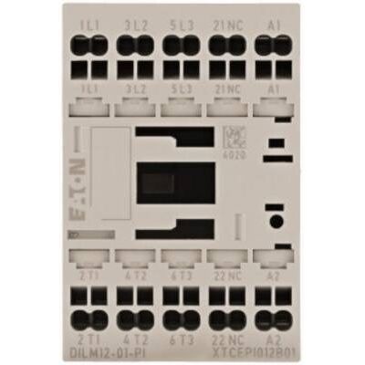 Eaton DILM12-01(24V#199248) Contactores - 3 polos, 24V DC, 5,5 kW Eaton DILM12-01(24V#199248) Contactores - 3 polos, 24V DC, 5,5 kW
