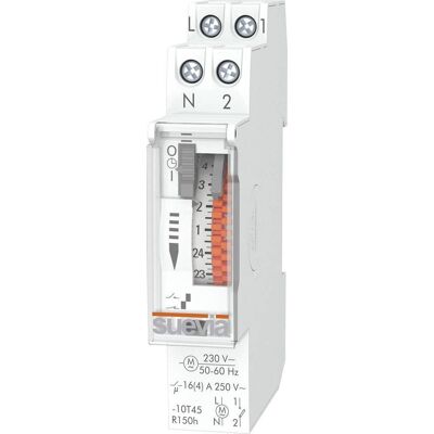 Interruptor programador Suevia Dino One RS - Semanal 230V/AC Interruptor programador Suevia Dino One RS - Semanal 230V/AC