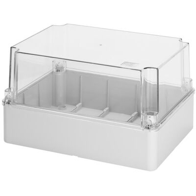 Gewiss - Caja Exterior Con Tapa Transparente 240x190x160 Gw44438 Gewiss - Caja Exterior Con Tapa Transparente 240x190x160 Gw44438