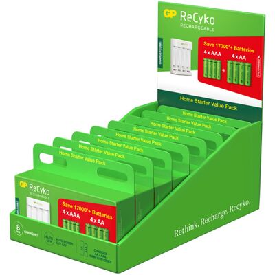 Gp Batteries - Cargador Usb Gp Battery Recyko E211 Con 4 Pilas Aa De 1,5 V Y 4 Pilas Aaa De 1,5 V Gp Batteries - Cargador Usb Gp Battery Recyko E211 Con 4 Pilas Aa De 1,5 V Y 4 Pilas Aaa De 1,5 V