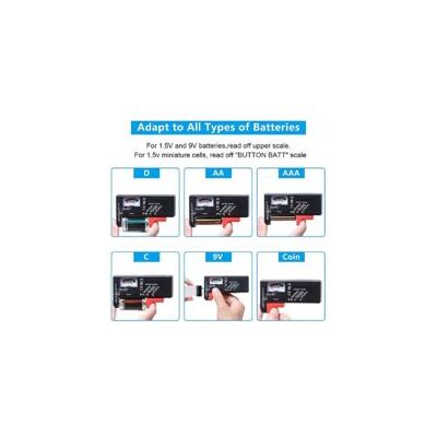 OEM Probador De Baterías Universal, Probador De Baterías Digital, Para Baterías Aa, Aaa, Cd, 9v Tipo Llave, Controlador De Voltaje De Batería De 1.5v - Crezuo OEM Probador De Baterías Universal, Probador De Baterías Digital, Para Baterías Aa, Aaa, Cd, 9v Tipo Llave, Controlador De Voltaje De Batería De 1.5v - Crezuo