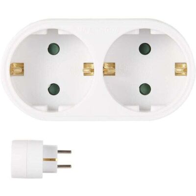 OEM Regleta Eléctrica Con Enchufe Europeo Con Toma De Tierra, Convertidor De Voltaje, Toma De Corriente Conmutable, Blanca, 500 V, 16 A - Crezuo OEM Regleta Eléctrica Con Enchufe Europeo Con Toma De Tierra, Convertidor De Voltaje, Toma De Corriente Conmutable, Blanca, 500 V, 16 A - Crezuo