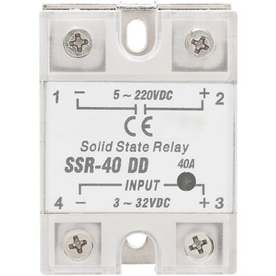 OEM Relé De Estado Sólido Crezuo Ssr-40 Dd 40a 5-220vdc Para Procesos De Automatización Industrial OEM Relé De Estado Sólido Crezuo Ssr-40 Dd 40a 5-220vdc Para Procesos De Automatización Industrial