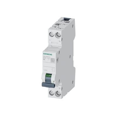 Interruptor automático Siemens 6A Tipo B - 1P+N - Montaje en DIN Interruptor automático Siemens 6A Tipo B - 1P+N - Montaje en DIN