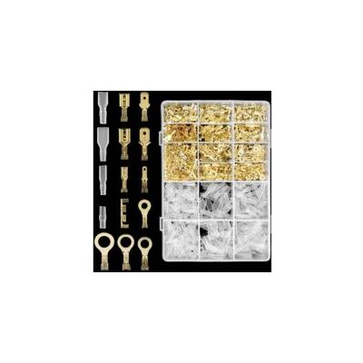 OEM Kit De 1000 Conectores Eléctricos De Crimpado Crezuo En 11 Tipos Con Manguitos Aislantes De Cobre Puro. OEM Kit De 1000 Conectores Eléctricos De Crimpado Crezuo En 11 Tipos Con Manguitos Aislantes De Cobre Puro.