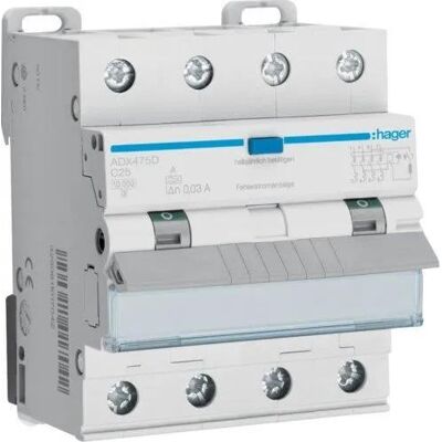 Hager ADX475D Interruptor Diferencial 4P - Residual Current Breaker Hager ADX475D Interruptor Diferencial 4P - Residual Current Breaker