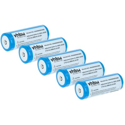 Vhbw 5x Batería Compatible Con Ledlenser M6r, Mt14 Linterna. Linterna Frontal (5000 Mah, 3,7 V, Li-ion) Vhbw 5x Batería Compatible Con Ledlenser M6r, Mt14 Linterna. Linterna Frontal (5000 Mah, 3,7 V, Li-ion)