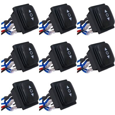 OEM Interruptor De Inversión De Polaridad Instantánea De 8 Canales, Actuador De Control De Motor Impermeable, Interruptor Basculante De 6 Pines Y 3 Posiciones. OEM Interruptor De Inversión De Polaridad Instantánea De 8 Canales, Actuador De Control De Motor Impermeable, Interruptor Basculante De 6 Pines Y 3 Posiciones.