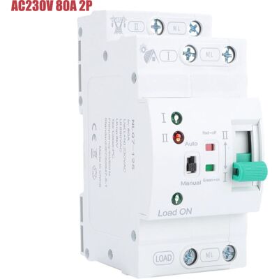 OEM Mini Interruptor De Transferencia Automático-manual Ats 2p 80a, Generador Doméstico, Selector Eléctrico Automático Doble, Montaje En Carril Din, Tipo Pv Super Fine -crezuo OEM Mini Interruptor De Transferencia Automático-manual Ats 2p 80a, Generador Doméstico, Selector Eléctrico Automático Doble, Montaje En Carril Din, Tipo Pv Super Fine -crezuo