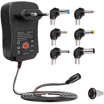 OEM Adaptador De Corriente Ajustable De 4,5 V, 5 V, 6 V, 7,5 V, 9 V Y 12 V, 2 A/2,5 A Ca, Cargador Usb Universal, Interruptor De Encendido, Enchufe Europeo. OEM Adaptador De Corriente Ajustable De 4,5 V, 5 V, 6 V, 7,5 V, 9 V Y 12 V, 2 A/2,5 A Ca, Cargador Usb Universal, Interruptor De Encendido, Enchufe Europeo.