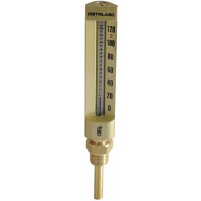 Termómetro Industrial Diff - 63mm, Sonda de Latón, Caja de Aluminio Termómetro Industrial Diff - 63mm, Sonda de Latón, Caja de Aluminio