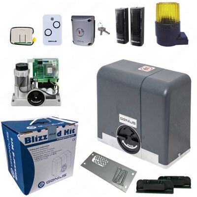 Genius - Kit Automatización Puerta Corredera Faac Blizzard 104002 868 900kg 230v Genius - Kit Automatización Puerta Corredera Faac Blizzard 104002 868 900kg 230v