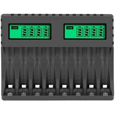 OEM Cargador De Baterías Inteligente De 8 Ranuras Con Pantalla Lcd, Carga Rápida Y Mantenimiento, Compatible Con Pilas Aa/aaa Ni-mh/ni-cd. OEM Cargador De Baterías Inteligente De 8 Ranuras Con Pantalla Lcd, Carga Rápida Y Mantenimiento, Compatible Con Pilas Aa/aaa Ni-mh/ni-cd.