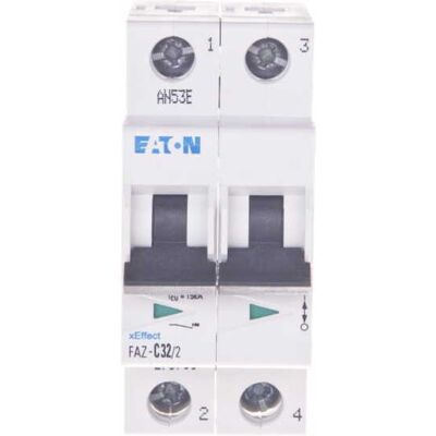 Interruptor Eaton 2P 32A Tipo C - Montaje en DIN Interruptor Eaton 2P 32A Tipo C - Montaje en DIN