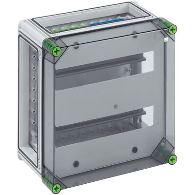 Spelsberg Caja Para Automáticos, Transparente, Grado De Protección Ip65, 28 Te, Resistencia Al Impacto Ik08, Clase De Protección Ii, Tensión De Aislamiento Nominal 400v Ac, Libre De Halógenos, 0152280 Spelsberg Caja Para Automáticos, Transparente, Grado De Protección Ip65, 28 Te, Resistencia Al Impacto Ik08, Clase De Protección Ii, Tensión De Aislamiento Nominal 400v Ac, Libre De Halógenos, 0152280