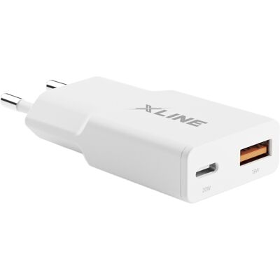 SHUMEE Cargador Xline Wcf200w De 20w+18w Gan Blanco, 1 Unidad. SHUMEE Cargador Xline Wcf200w De 20w+18w Gan Blanco, 1 Unidad.