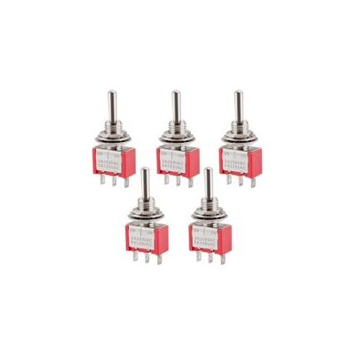 OEM Interruptor Basculante Miniatura Mts-103, On-off-on Spdt, 3 Pines, 2a 250v, 5a 120v, 5 Unidades - Crezuo OEM Interruptor Basculante Miniatura Mts-103, On-off-on Spdt, 3 Pines, 2a 250v, 5a 120v, 5 Unidades - Crezuo