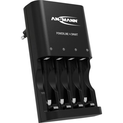 Ansmann Powerline 4 Smart Cargador Para Pilas Cilíndricas Ansmann Powerline 4 Smart Cargador Para Pilas Cilíndricas