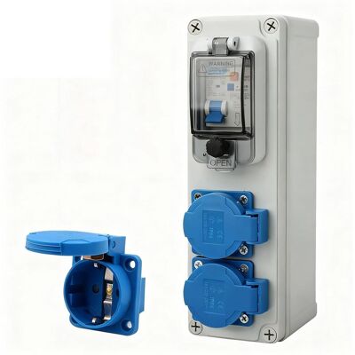 Caja Eléctrica Para Obras De Construcción Jssevn-16a, Panel Eléctrico De 250 V Y 2 Polos, Caja Eléctrica Impermeable Con Interruptor Fijo Y Disyuntores. Caja Eléctrica Para Obras De Construcción Jssevn-16a, Panel Eléctrico De 250 V Y 2 Polos, Caja Eléctrica Impermeable Con Interruptor Fijo Y Disyuntores.